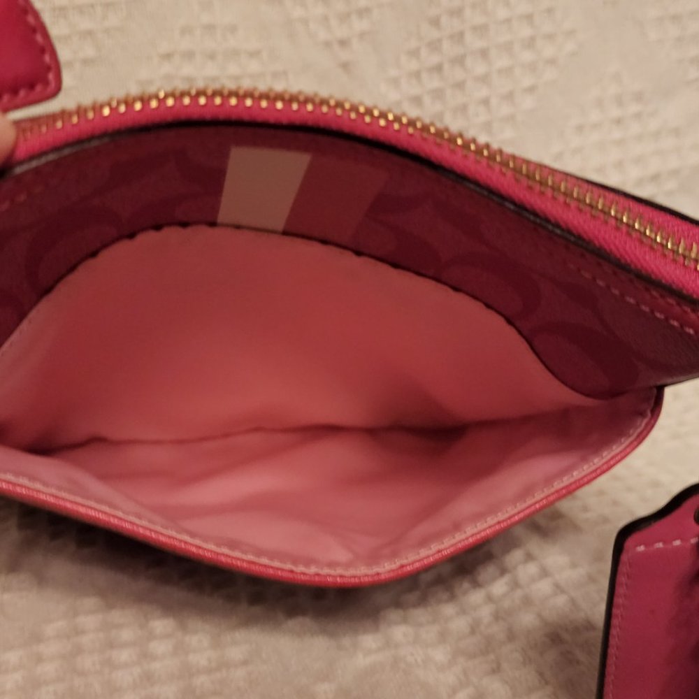 Coach Signature Pvc Legacy Striped Crossbody Purse Gem